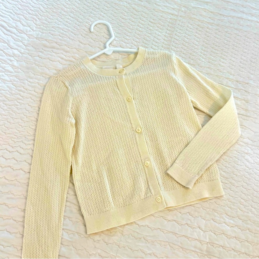 Gap Kids, Girls’ Cream Light-weight Sweater, Size Small